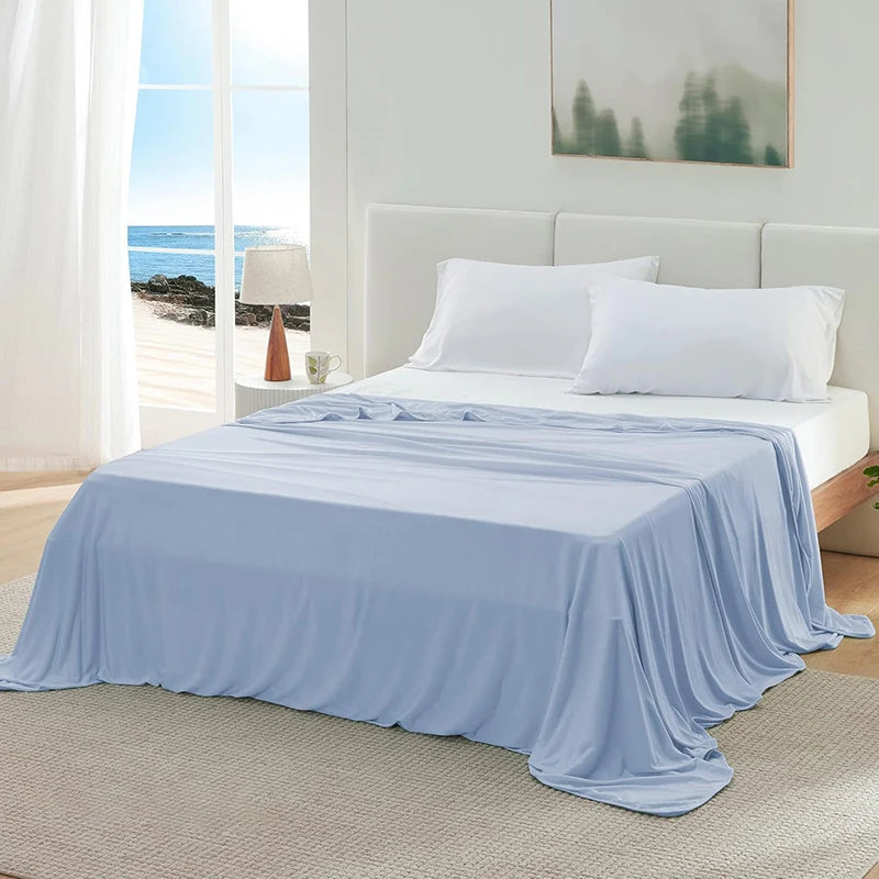 Summer Ice Silk Cooling Blanket Lightweight Breathable Multi-functional Cooling Bed Blanket Multiple Colors for Home Hotel