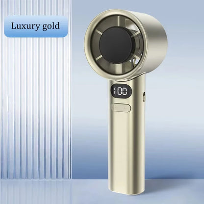 2027 XIAOMI Handheld Cool Fan LED Digital Display Electric Summer Cooling Fan Ice Compress High-Speed Bladeless USB Rechargeable