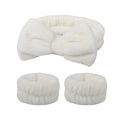 bow elastic headband face