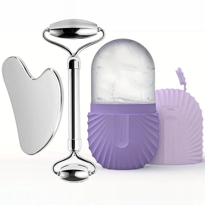 Ice Face Roller, Gua Sha Face Tool, Face Massage Roller