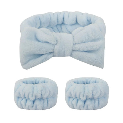 bow elastic headband face