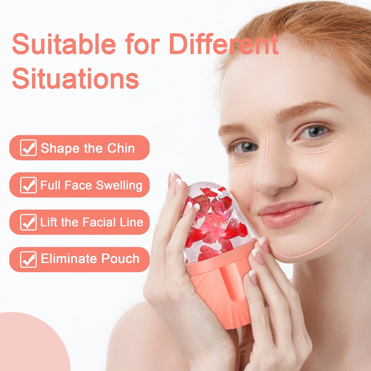 silicon face ice roller