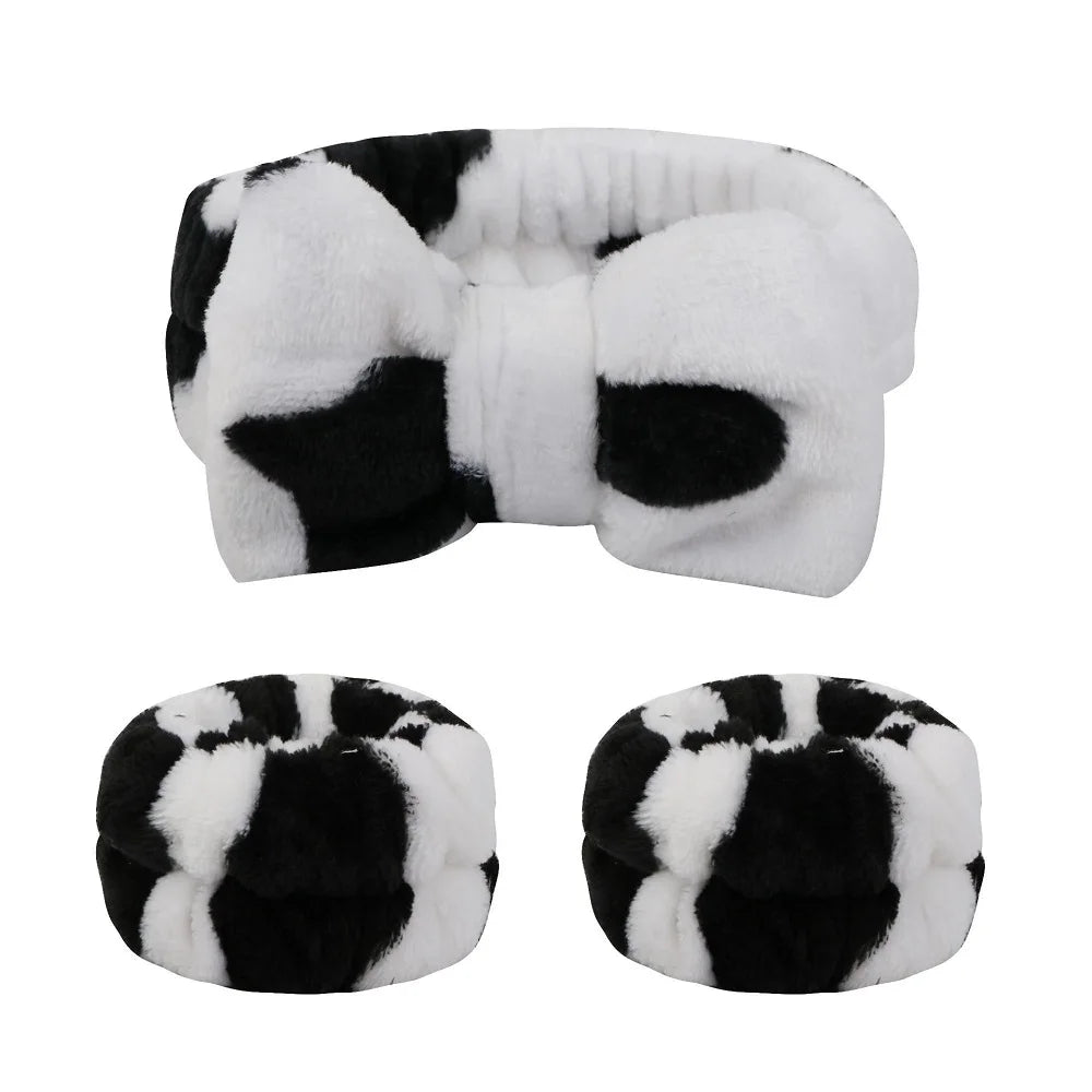 bow elastic headband face