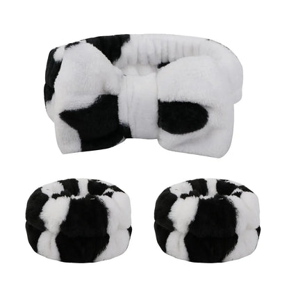 bow elastic headband face