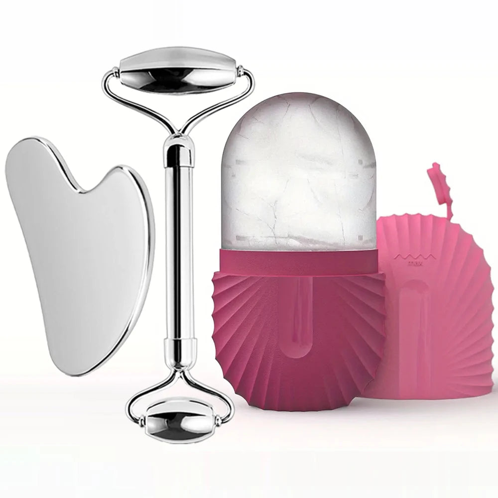Ice Face Roller, Gua Sha Face Tool, Face Massage Roller