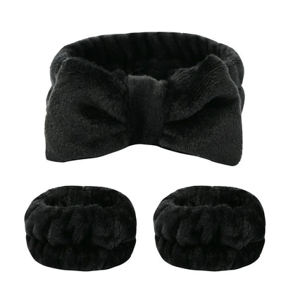 bow elastic headband face