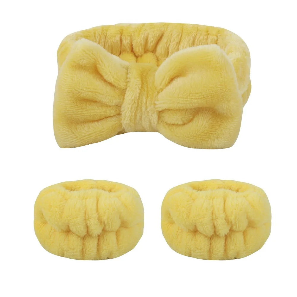 bow elastic headband face