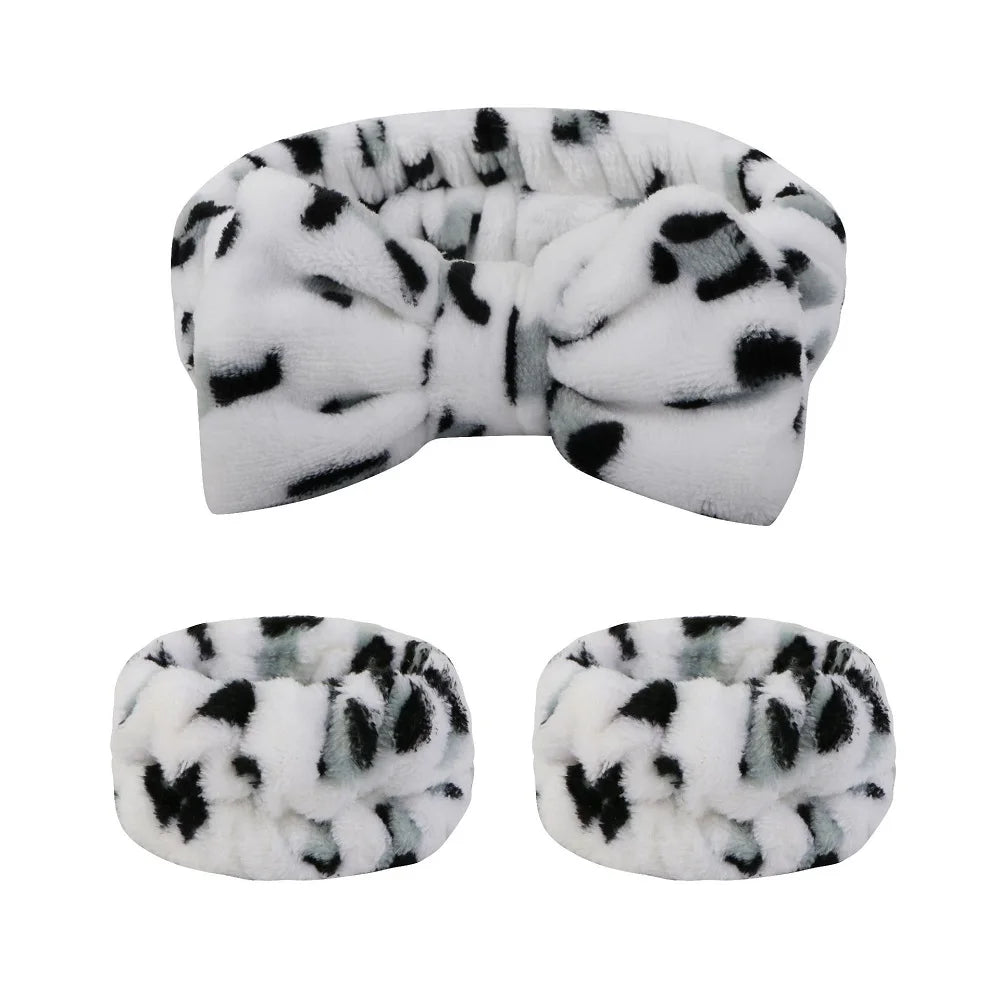 bow elastic headband face