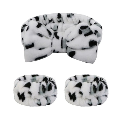 bow elastic headband face