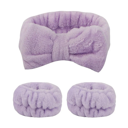 bow elastic headband face
