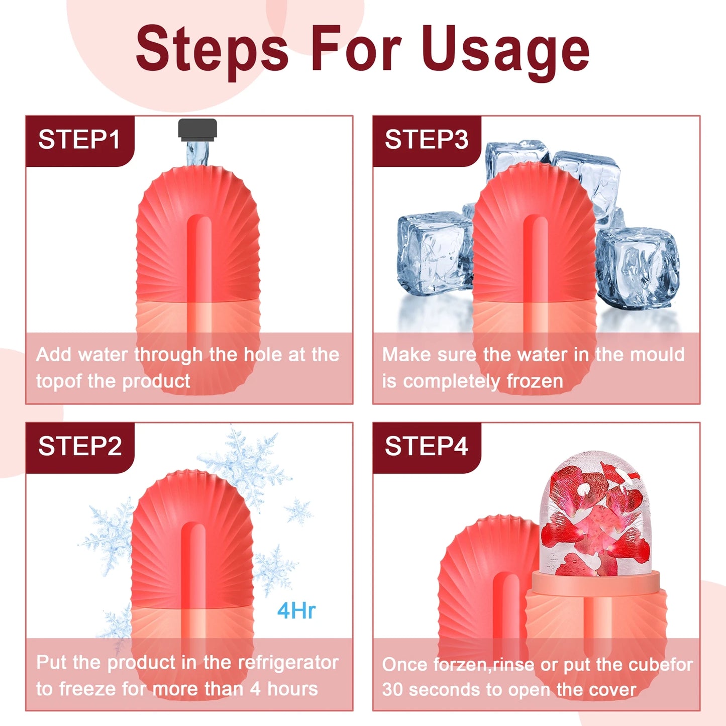 silicon face ice roller