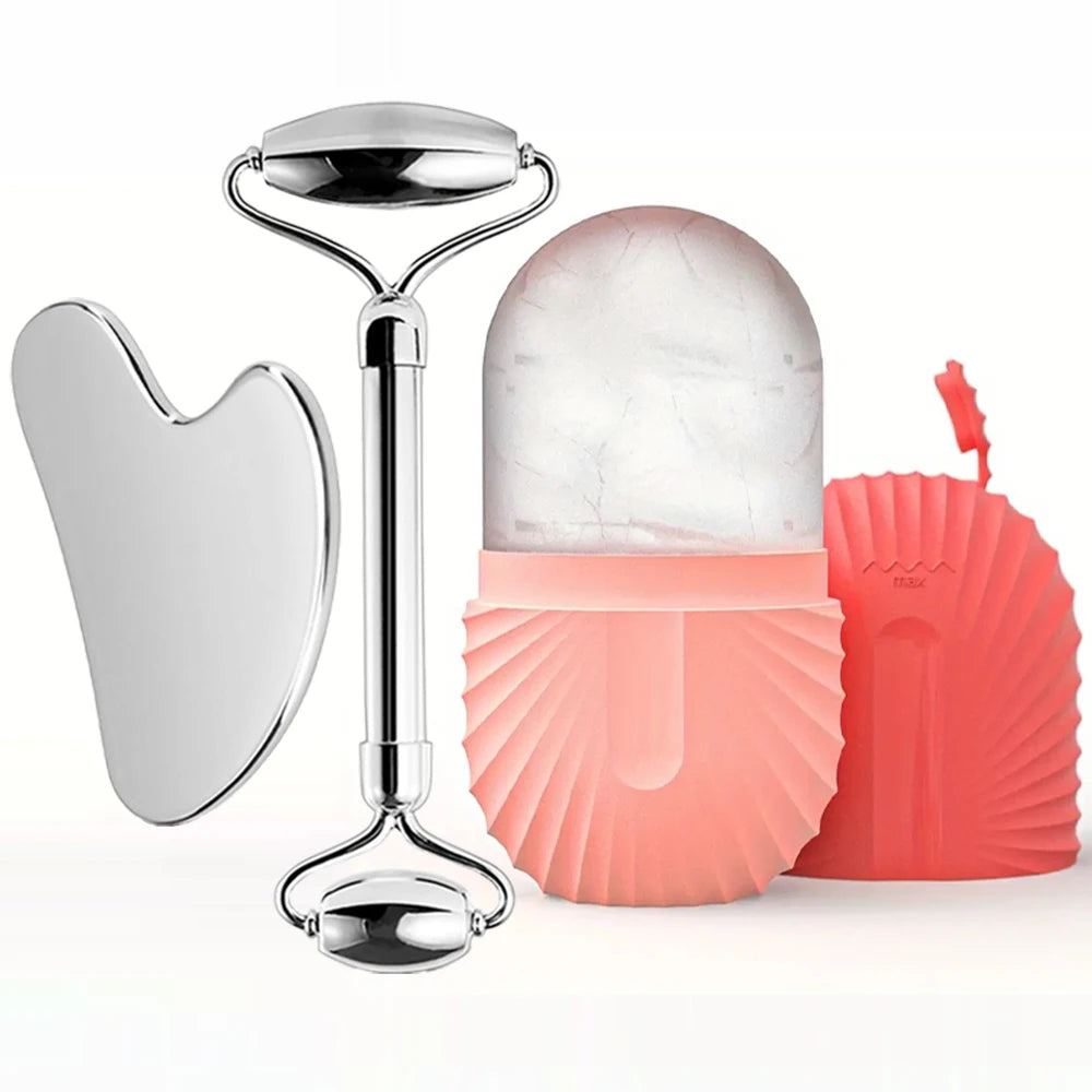 Ice Face Roller, Gua Sha Face Tool, Face Massage Roller