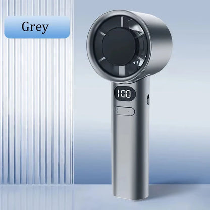 2027 XIAOMI Handheld Cool Fan LED Digital Display Electric Summer Cooling Fan Ice Compress High-Speed Bladeless USB Rechargeable