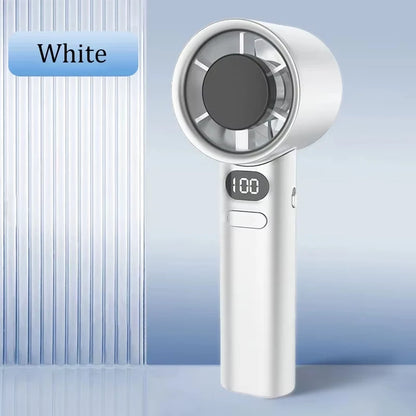 2027 XIAOMI Handheld Cool Fan LED Digital Display Electric Summer Cooling Fan Ice Compress High-Speed Bladeless USB Rechargeable