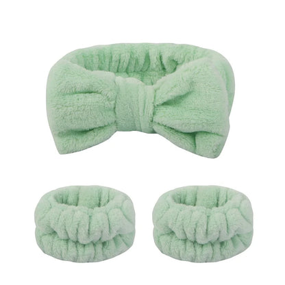 bow elastic headband face