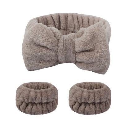 bow elastic headband face