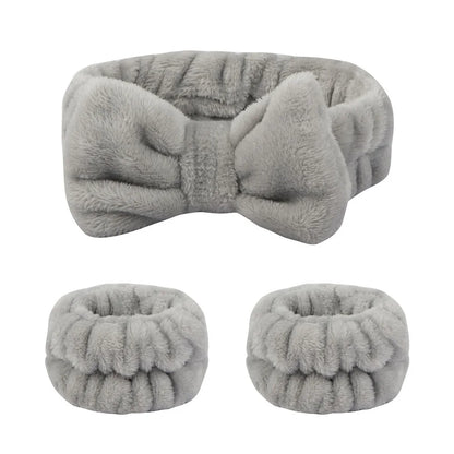 bow elastic headband face
