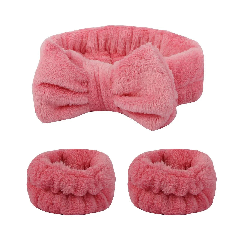 bow elastic headband face