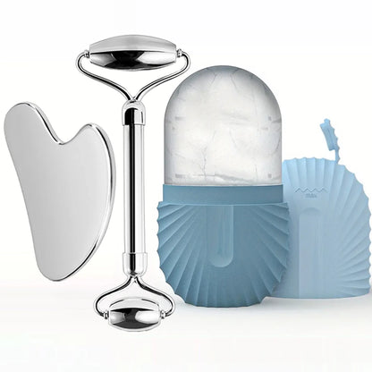 Ice Face Roller, Gua Sha Face Tool, Face Massage Roller