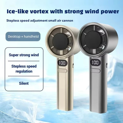 2027 XIAOMI Handheld Cool Fan LED Digital Display Electric Summer Cooling Fan Ice Compress High-Speed Bladeless USB Rechargeable
