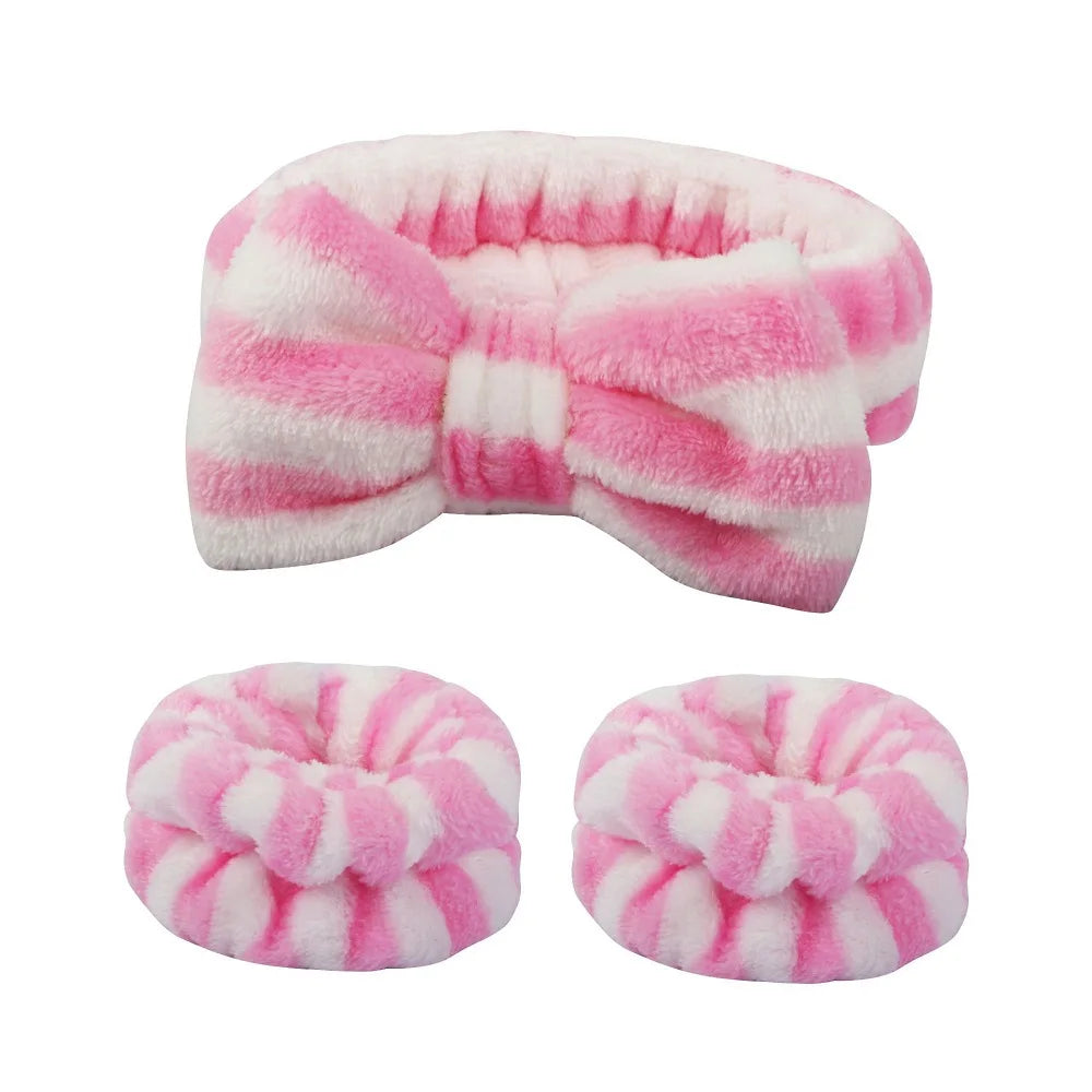 bow elastic headband face
